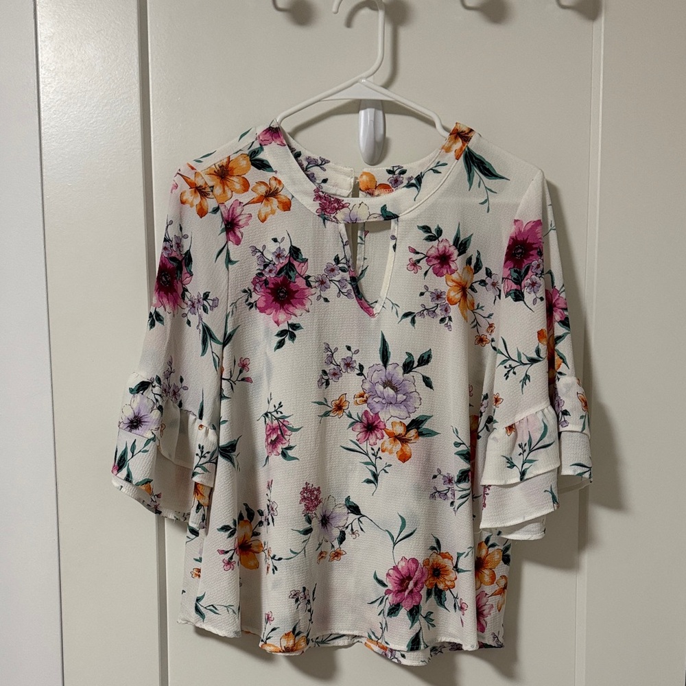Floral Print Women's Top